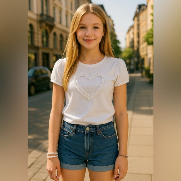 πΊ Tween Girls Size 14 Tops Lot | Abercrombie Kids, Crazy 8, KC Parker - Picture 6 of 13